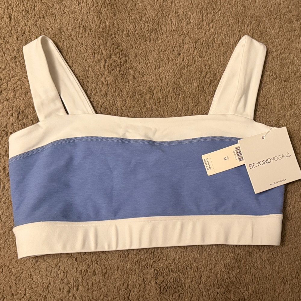 Beyond yoga spacedye horizon colorblock bra nwt